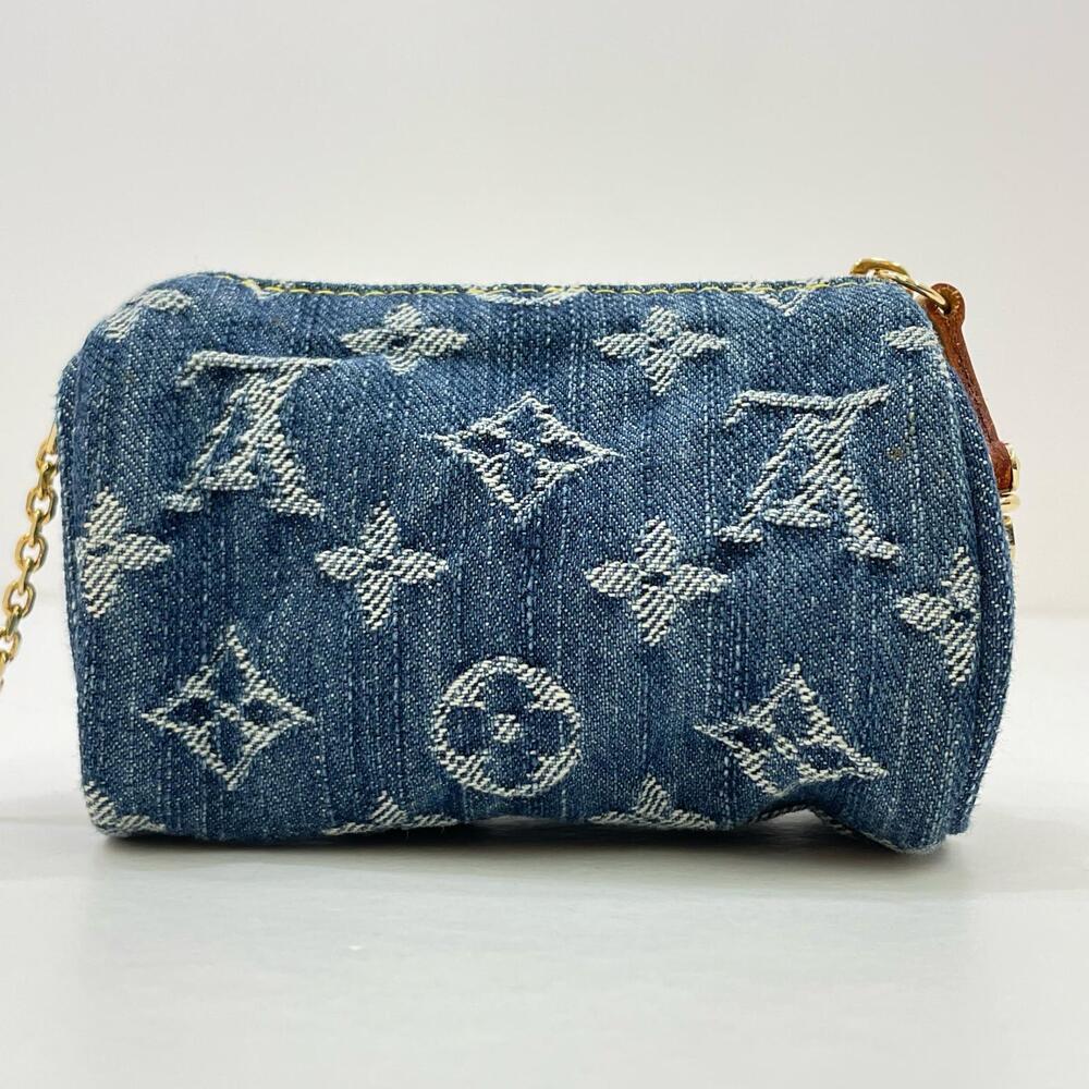Louis Vuitton Truth Speedy Monogram Denim Pouch Navy Blue - Picture 3 of 12